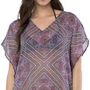 O'Neill Lightweight Oversized Multi Bali Printed Swim Cover Up